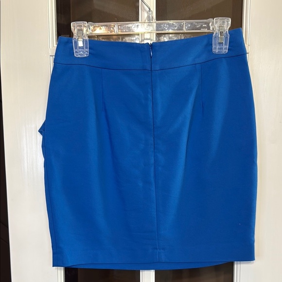 ZARA Electric Blue Stretch Pencil Mini Skirt Size Small - Picture 4 of 7